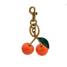 New Orange Cherry Apple Bag Charm Keychain Resin Metal Brass Purse Decoration
