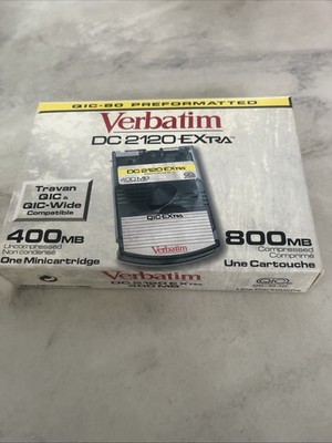 1 Verbatim DC 2120 Extra QIC-80 Preformatted