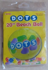 TOOTSIE DOTS CANDY BEACH BALL 20" INFLATABLE POOL TOY