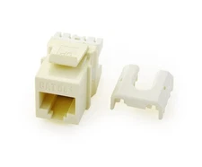 ONQ WP3475LA Cat 5e Keystone Insert RJ45 1.18" Light Almond Punchdown