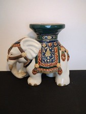 Vintage Oriental Chinoiserie Style Elephant Plant Stand