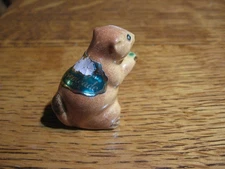 nice Rosemeade prairie dog chipmunk gopher  figurine N.D. pottery ND