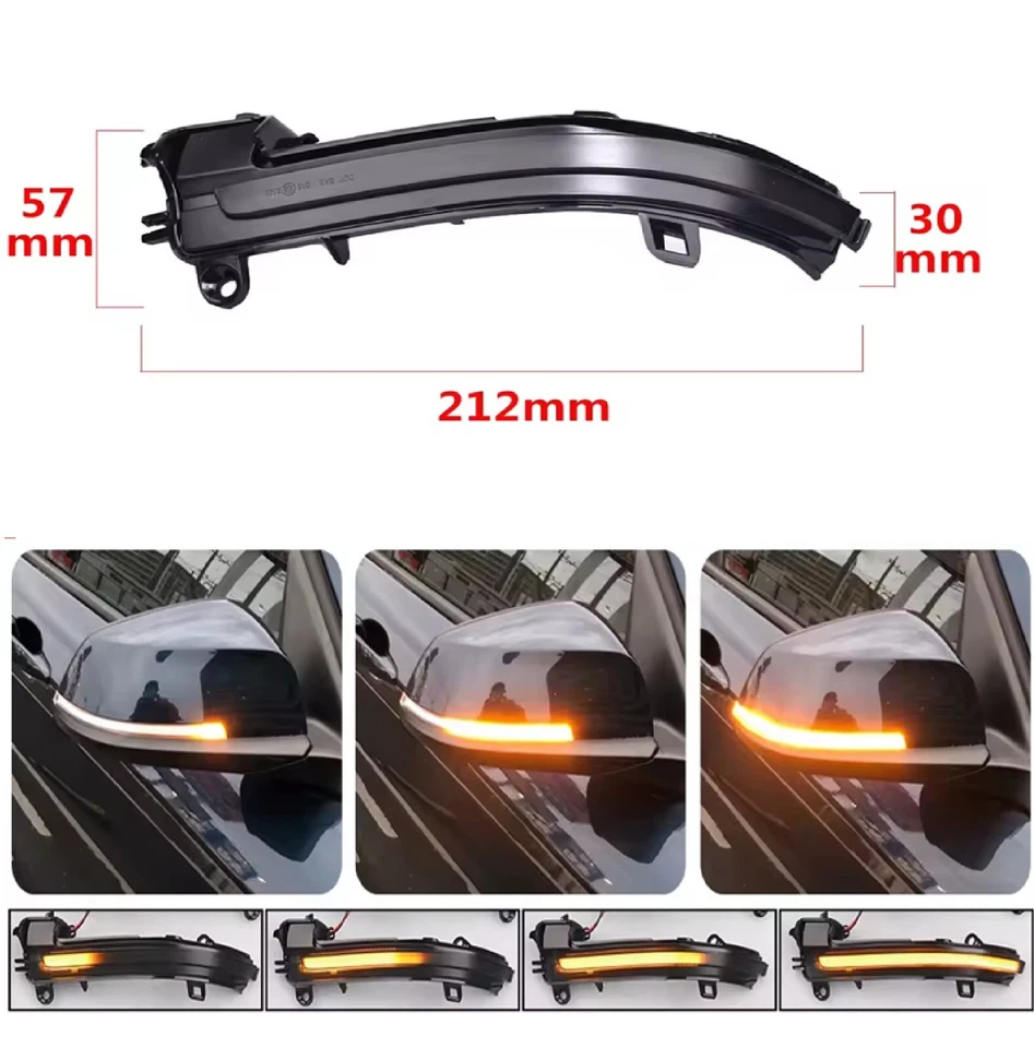 FRECCE SPECCHIETTI LED dinamiche PROGRESSIVE x BMW SERIE 1 2 3 4 F20 F21 F30 X1 - Immagine 4 di 4