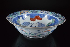 Z504: Japan Old Imari-ware Flower Bird Landscape Pattern ORNAMENTAL PLATE/Dish