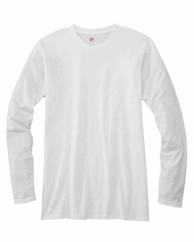 Hanes Adult 100% Ringspun Cotton nano-T® Long-Sleeve T-Shirt Tee S-3XL 498L - Bild 1 von 33