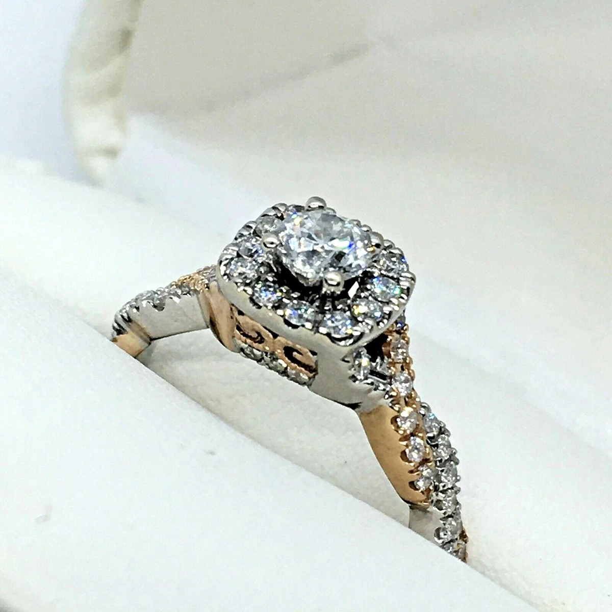 Neil Lane 14k Gold & Natural Diamond Bridal Engagement Ring. Original  Box/receipt. Princess Cut Center. Danpicked - Etsy