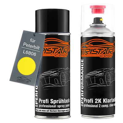 Autolack 2K Spraydosen Set für Peterbilt L6806 Mayfield Dairy Yellow