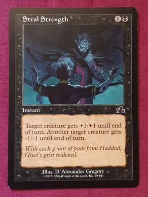 Magic The Gathering PROPHECY STEAL STRENGTH black card MTG | eBay UK Magic The Gathering PROPHECY STEAL STRENGTH black card MTG | eBay UK