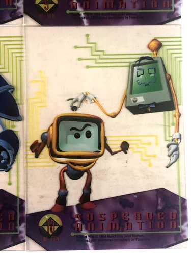 1994 REBOOT TV CARTOON SHOW COMPLETE 10 CARD SUSPENDED ANIMATION SET NM - Picture 7 of 10