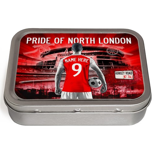 Football Tobacco Tin 2oz Baccy Storage Pill Box Mens Personalised ALL TEAMS AF - Picture 10 of 221