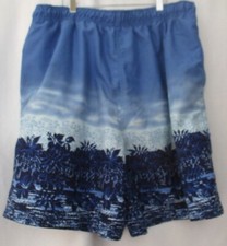 ISLANDER BLUE SWIM TRUNKS BOARD SHORTS - SIZE MEDIUM