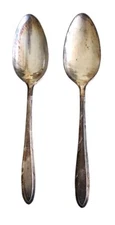 2 Oneida REVERIE Nobility Silver Plate  Silverware Serving Spoons