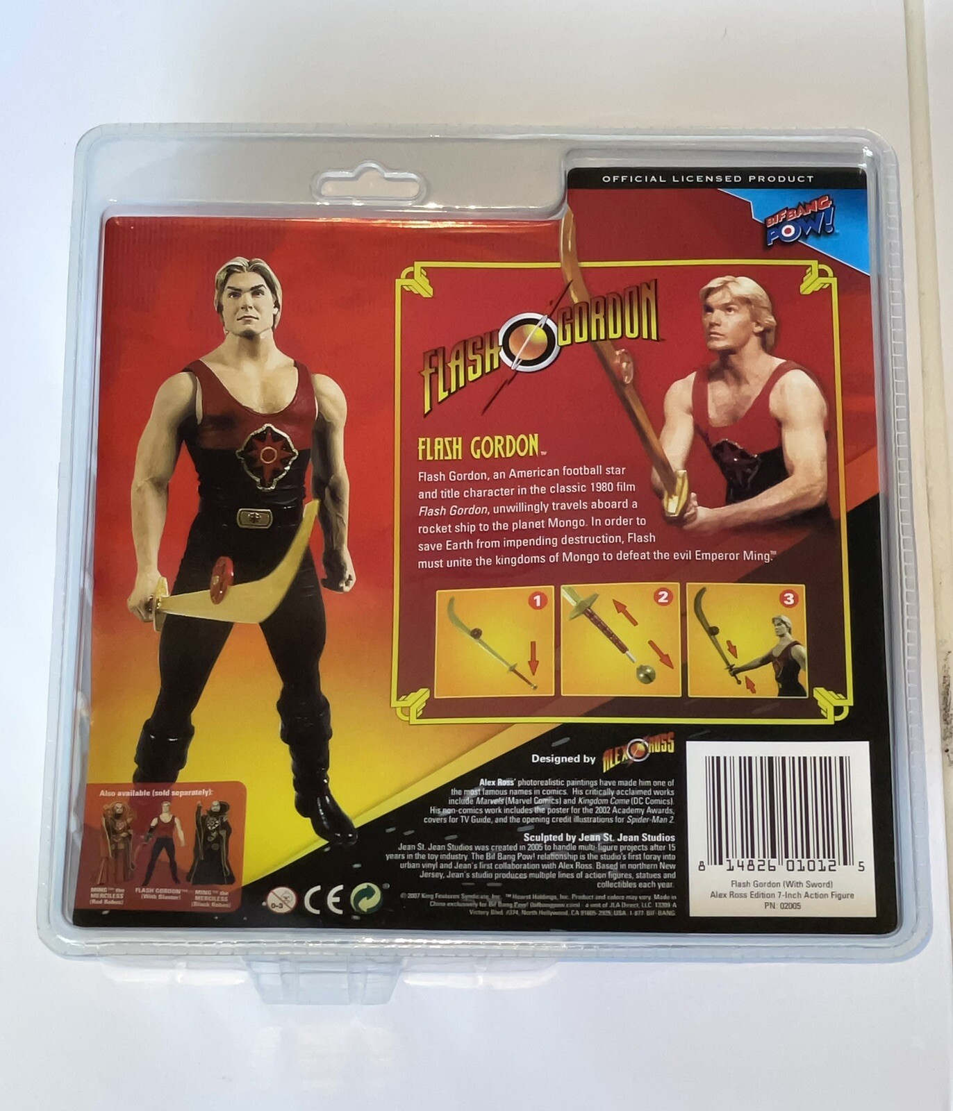 FLASH GORDON 7' MOVIE ACTION FIGURE BIF BANG POW FLASH GORDON MOVIE 1980