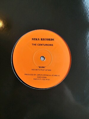 The Centurions    Burn  1995  12  Seka Records    OLD SKOOL HOUSE  EX/VG