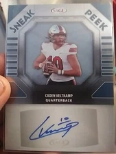 2025 Sage Sneak Peek Autograph Auto #SPA-CV Caden Veltkamp