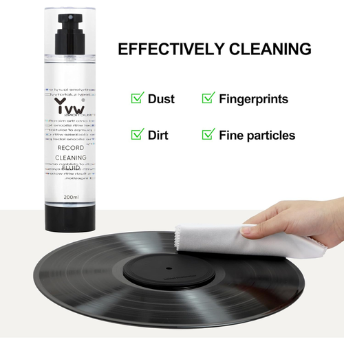 Vinyl Record Cleaner, Vinyl Record Cleaning Kit 4 in 1, Record Cleaner Soluti... - Picture 5 of 7