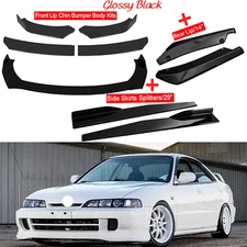 For Acura integra Front Bumper Lip Spoiler Body Kit Side+Skirt Rear