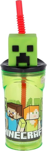 3D Kids Tumbler with Straw 360ml BPA-Free Plastic Reusable Cup Drink Bottle UK - Picture 29 of 88