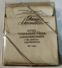 Stanley Lawrence Men's Permanent Press Handkerchiefs, 65 Cotton, 35 Polyester