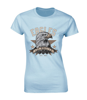 EAGLES LOS ANGELES DAMEN T-SHIRT USA AMERIKA DESIGN FLAGGE COOLE RETRO MODE
