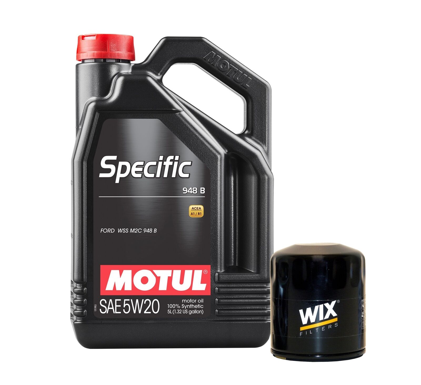 5L Motul SPECIFIC 948B 5W20 Wix Filter Motor Oil Change Kit API SN