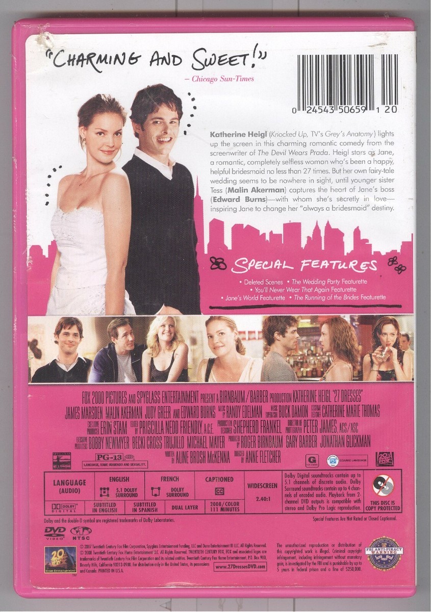 Malin Akerman James 27 Dresses Malin Akerman 27 Wedding Dresses