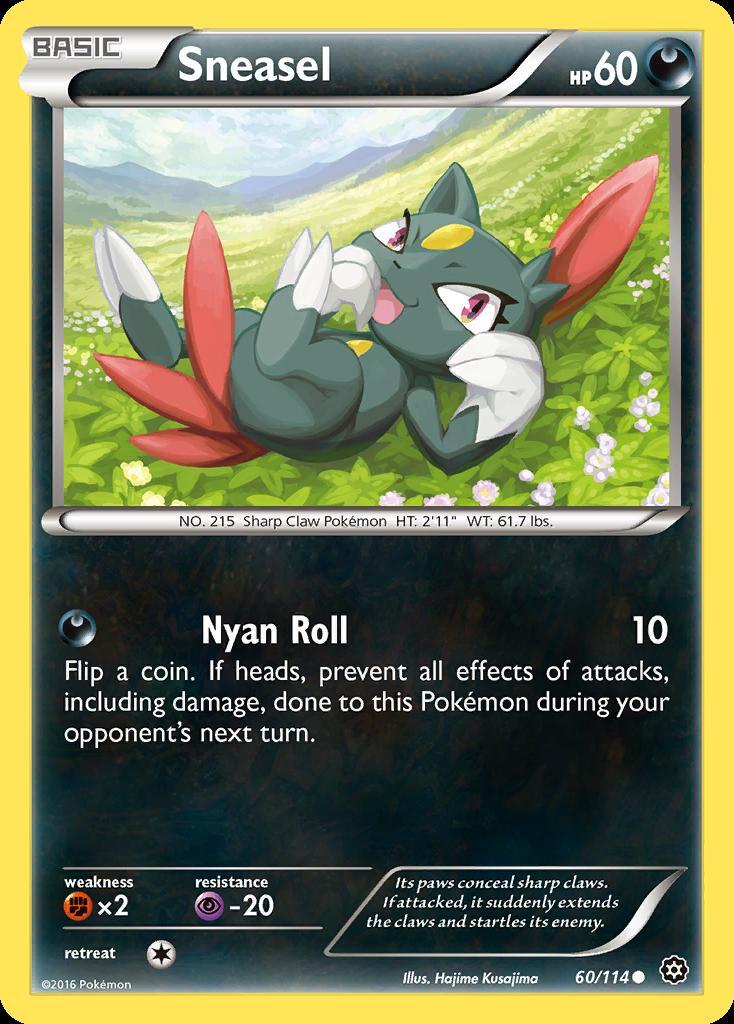 Pokemon Sneasel (60/116) Steam Siege LP