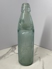 Vintage Soda Bottle Germany Codd Neck Marble Stopper Transparent W/ Star Brand — photo 1