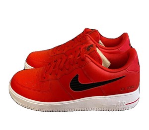 Nike Air Force 1 '07 LV8 'Cut Out Swoosh' Red Bred CZ7377 600 - Men's Size  10.5 | eBay