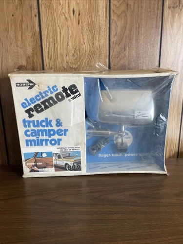 Vintage NOS Roberk Electric Remote Control Truck & Camper Mirror 829 New