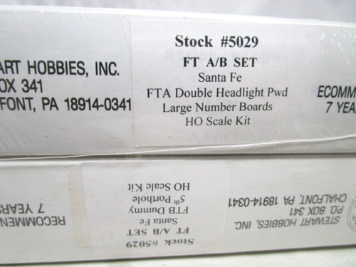 Stewart HO Scale ATSF Santa Fe EMD FT AB Diesel Locomotive Set NOS DCC Ready - Picture 4 of 4