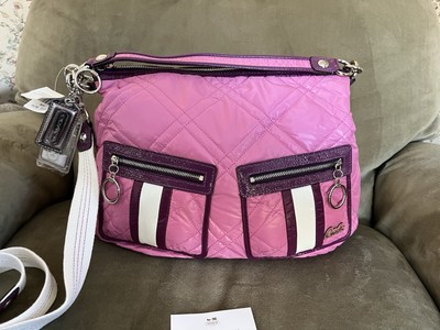 Coach Poppy Ski Bunny Quilted Tote Rose 15872NWT $298 Care Card
