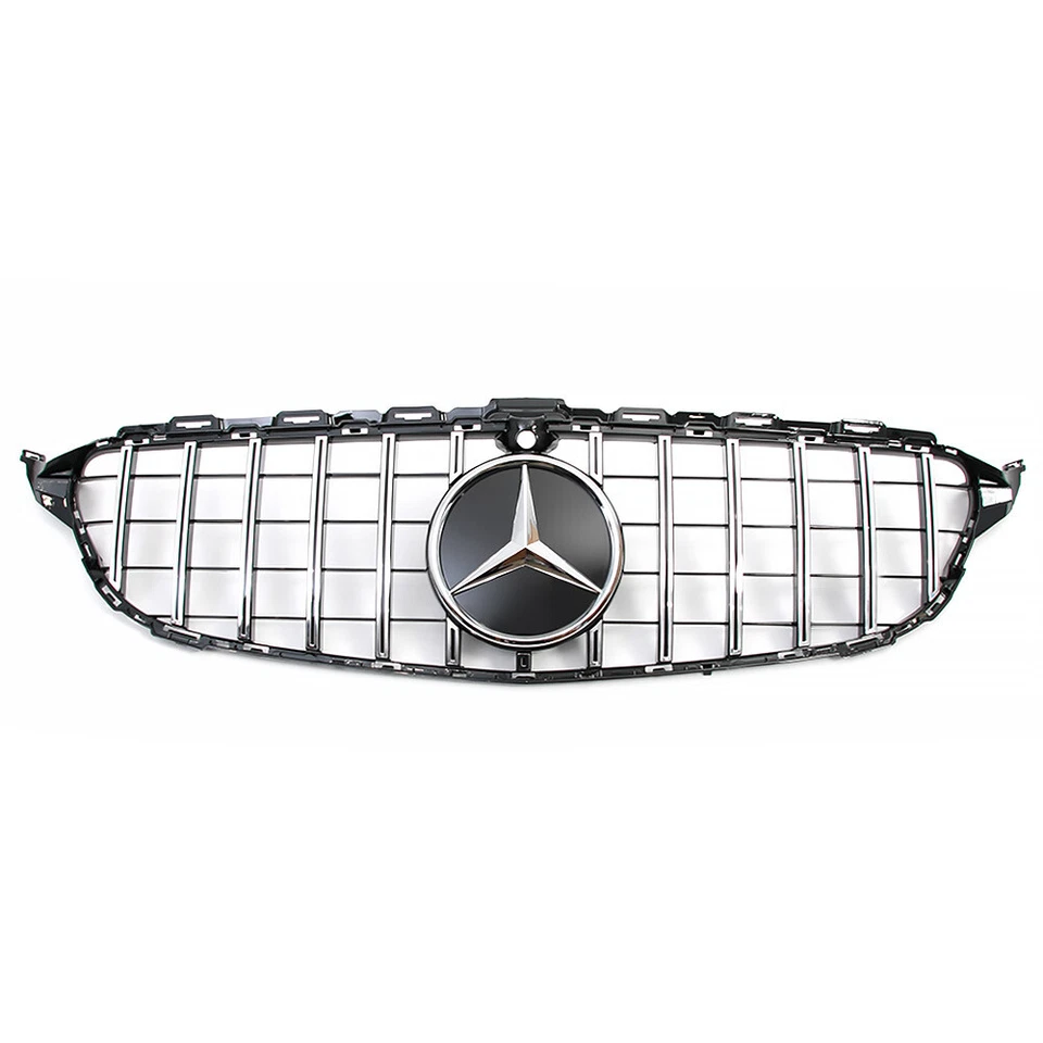 Front Grille W/3D Emblem For Mercedes Benz C-Class W205 C250 C300 C450 2015-2018 - Изображение 3 из 4