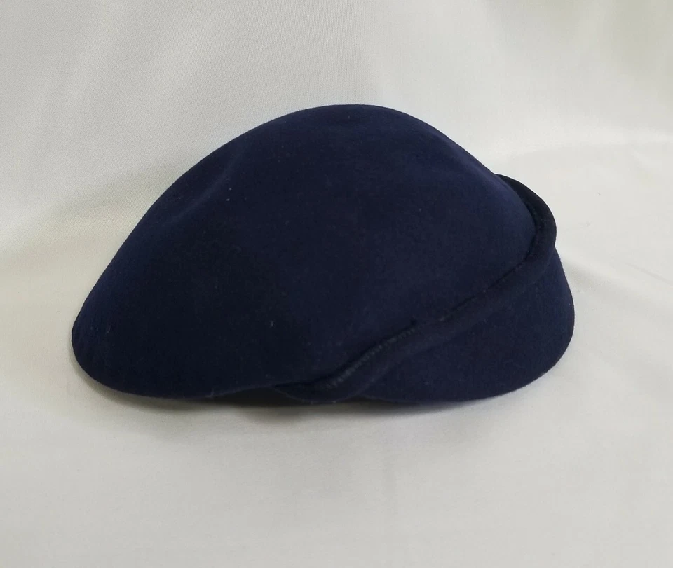 De colección Merrimac Hat Corp Chelton Azul Marino Lana Sombrero Gorra Hecho en Unión Foto 2 de 4