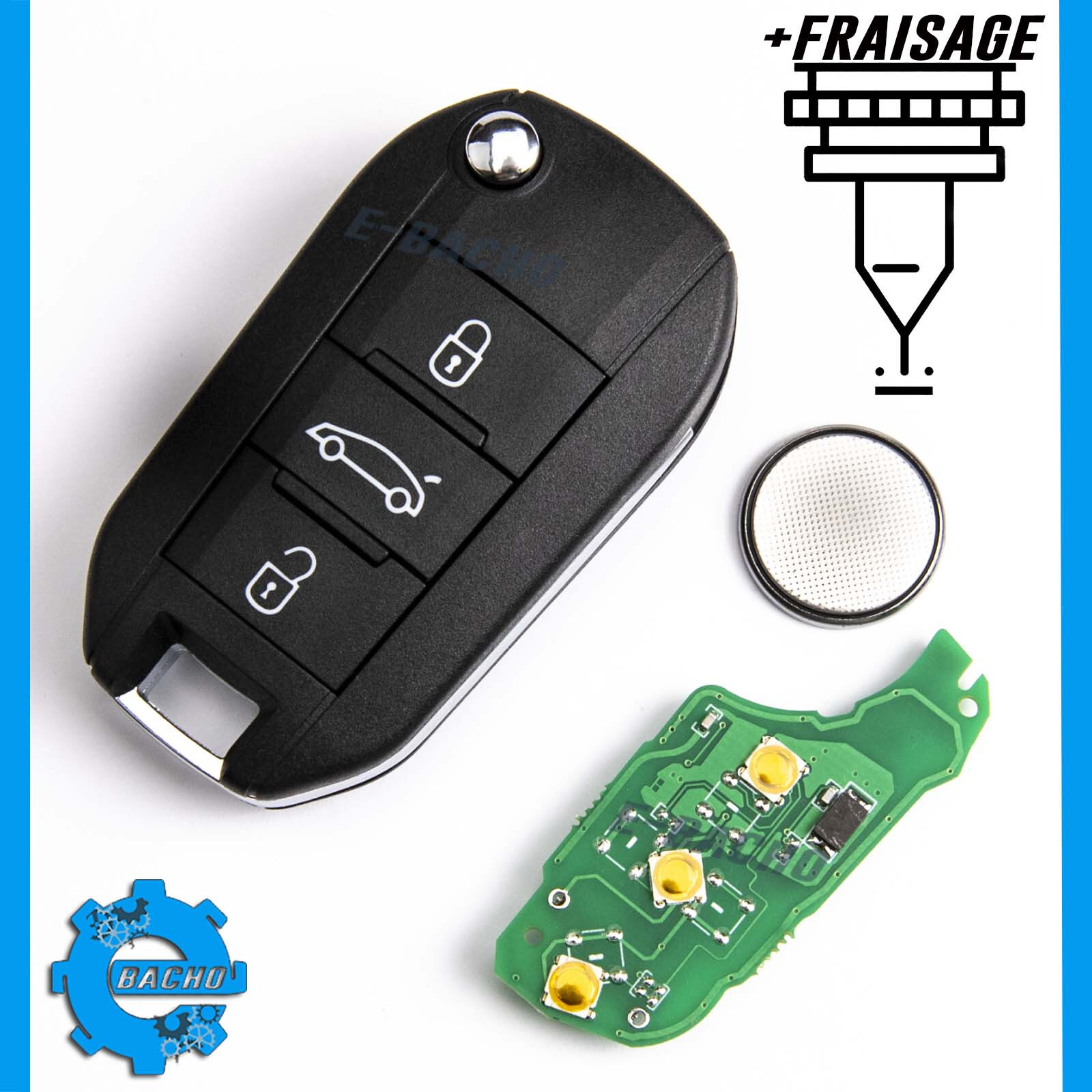 Clé Peugeot 2008 et 508 télécommande 434MHz pour simplifier vos trajets quotidiens en famille