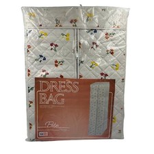 Vintage Elite Prestige Dress Garment Storage Bag Hanging 54x20x14 Floral Zipper
