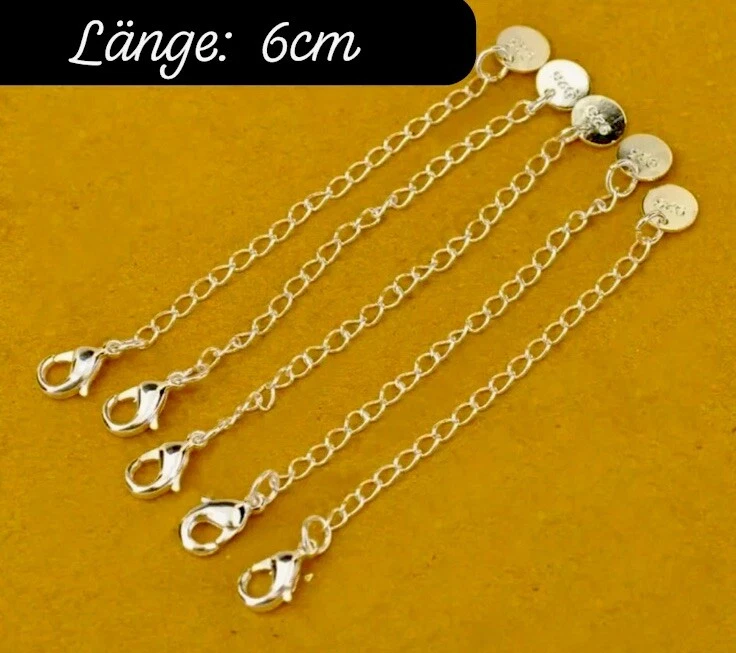 Kette Verlängerung Erweiterung Karabiner Sterlingsilber 925 - Bild 1 von 1