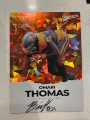 OMARI THOMAS 2023 ONIT Football Tennessee Volunteers On Card AUTO # 17/300