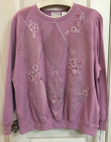ALFRED DUNNER WINTER GARDEN Embroidered 