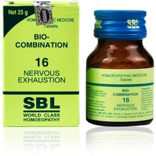 4 X SBL Homeopathic Bio-Combination 16,25g Tablets- Nervous Exhaustion