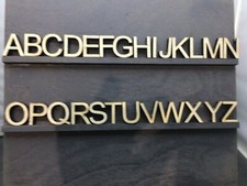 100 1/2" Wood Letters Full Alphabet 4 Sets Crafting Supplies .5 Craft Alpha Mini