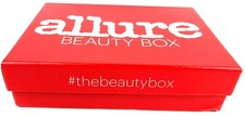 Allure Beauty Box EMPTY BOX ONLY Bright Red Very Clean 7 1/4" x 5 1/8" x 1 7/8"
