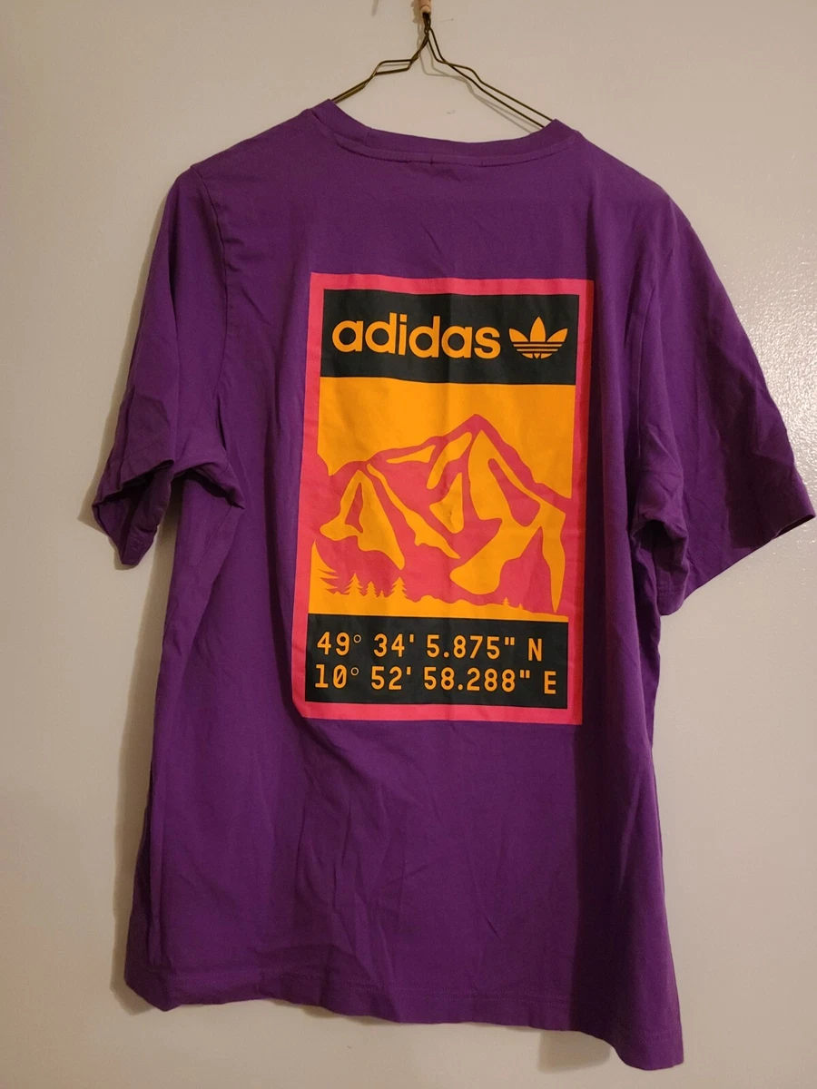 Adidas purple cheap tshirt