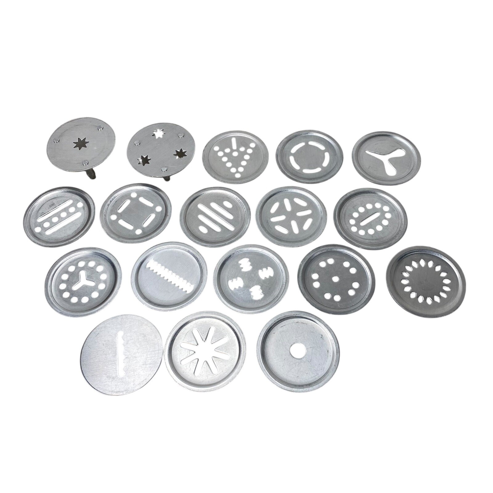 VTG SAWA 2000 Cookie Press Deluxe Sweden Metal Original Box 29 Pieces - Complete