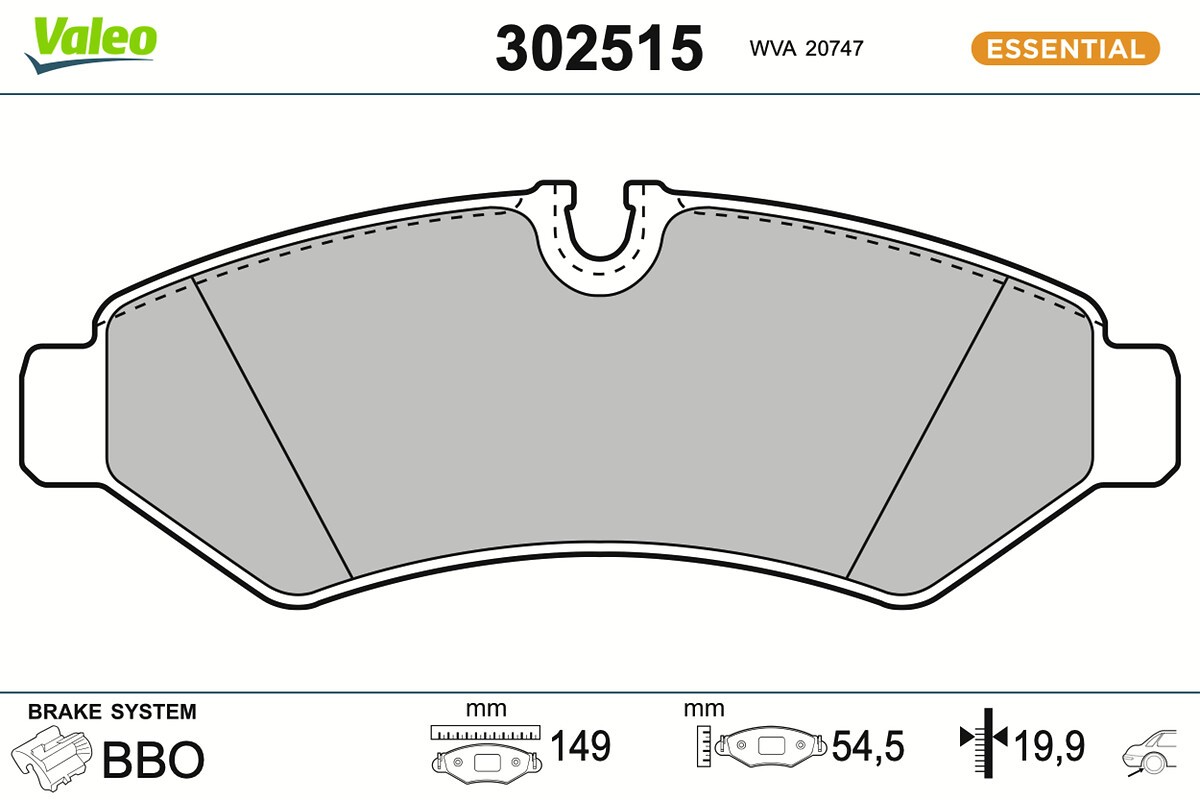 Fits VALEO 302515 HAM PADS. FIRST   ⭐UK Stock⭐