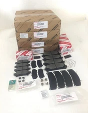 2014-2019 TOYOTA HIGHLANDER GENUINE OEM FRONT & REAR ROTORS, TCMC PADS & SHIMS
