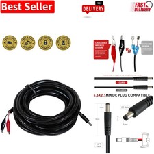 Chew-Resistant 79-Inch Power Cable for Trail Cameras - Waterproof  Heavy Duty