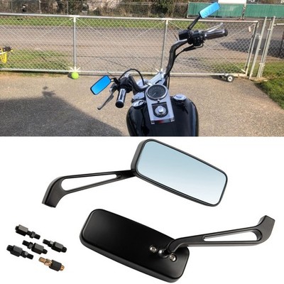 Rectangle Motorcycle Rear  Mirrors Compatible For Harley-Davidson XL 883 1200