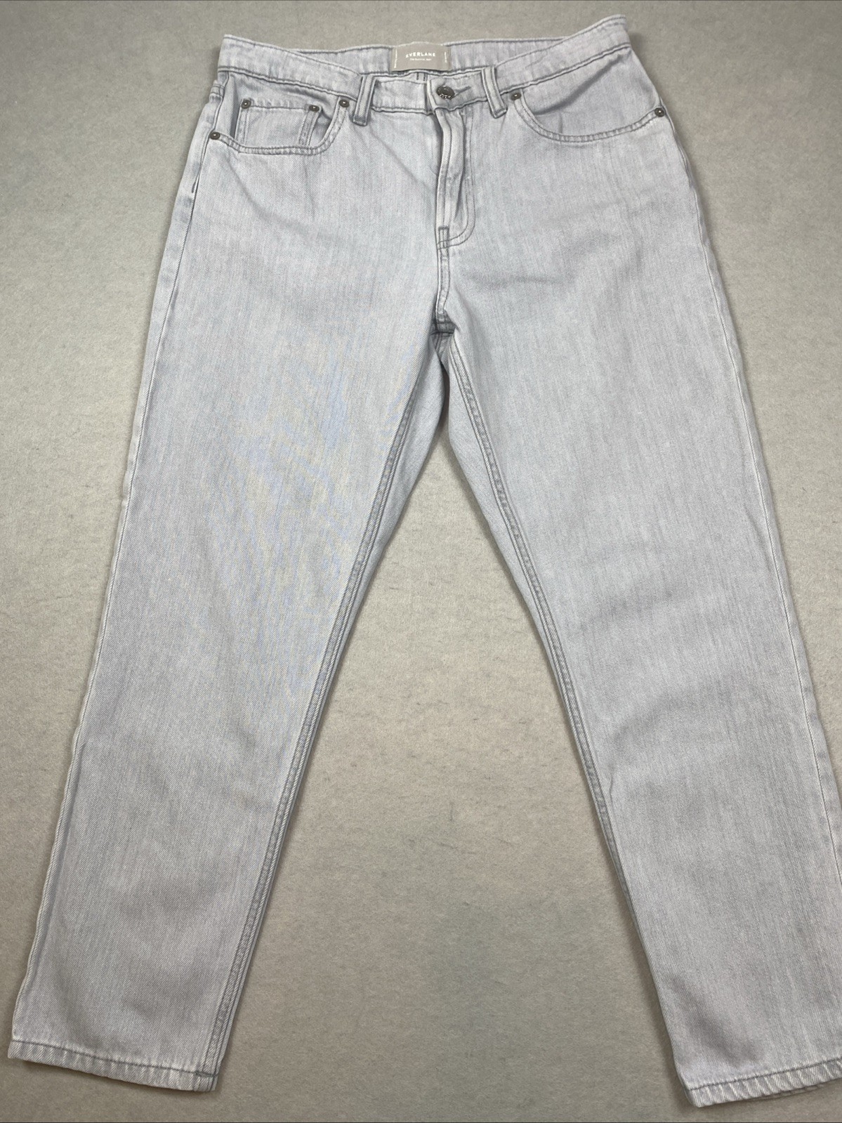 Everlane The Summer Jean Cropped Women’s 29 Regular Light Wash Gray Mid Rise