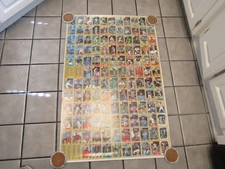 1987 Topps Baseball Uncut Sheet 132 Cards - Great Wall Hanger! Board 9